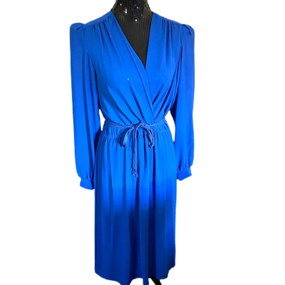 vintage luci fellini blue long sleeve